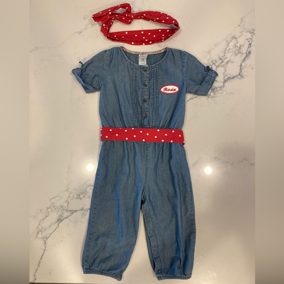 Carter's | Costumes | Adorable Toddler Rosie The Riveter Costume | Poshmark